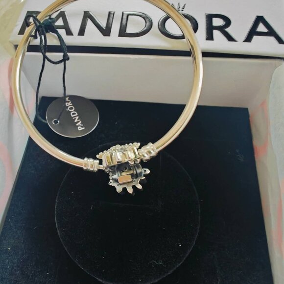 NIB Pandora Fireworks Limited Edition Sterling Silver Bangle Bracelet - Picture 7 of 8